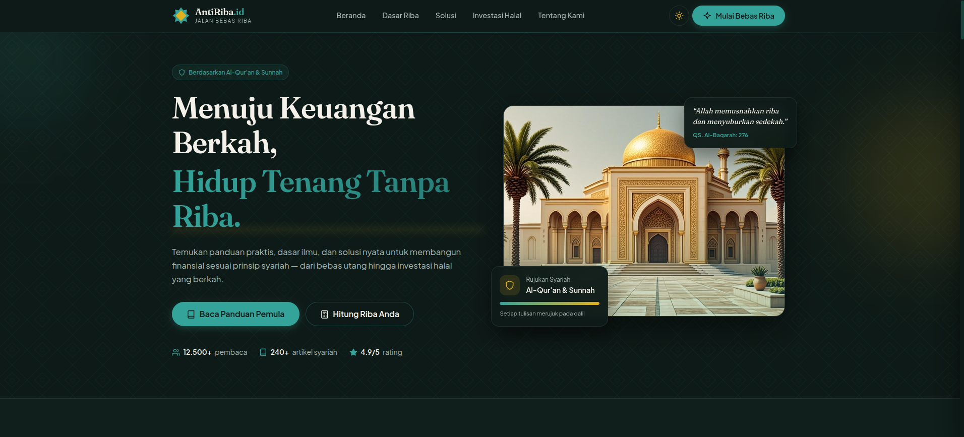 Tangkapan layar Website